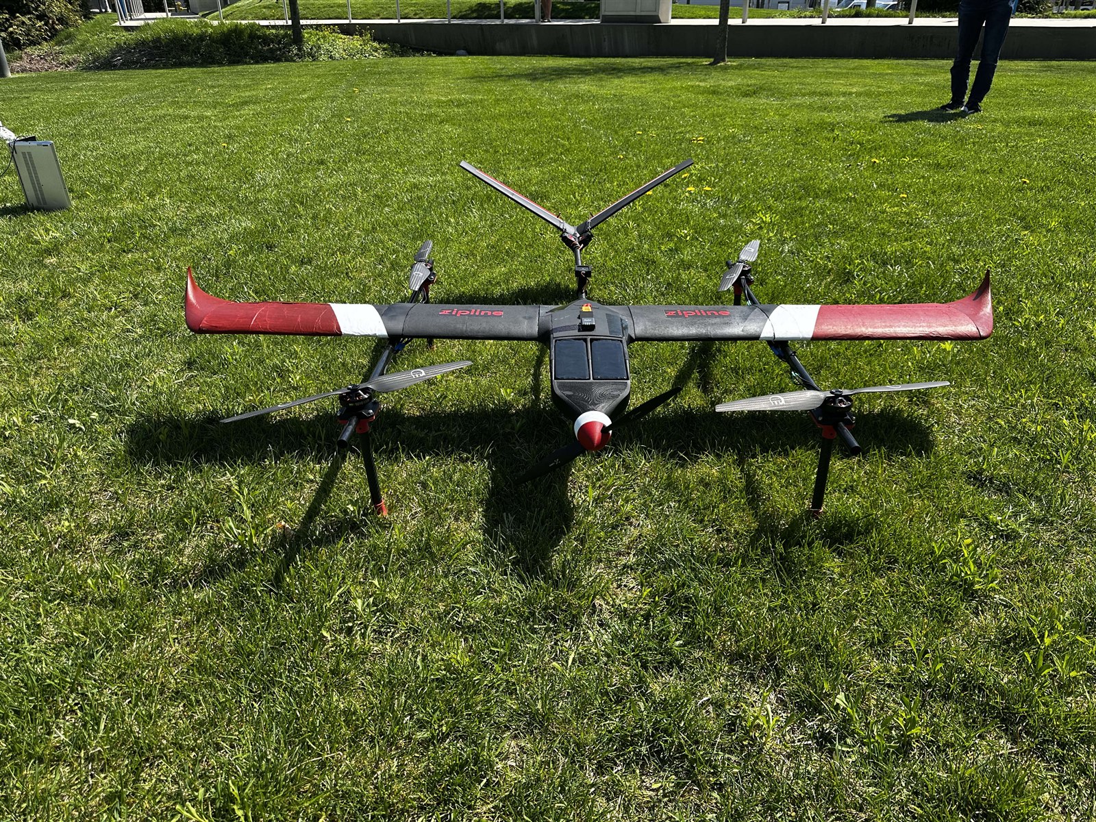 HUAC's 2025–26 quadplane prototype at the field